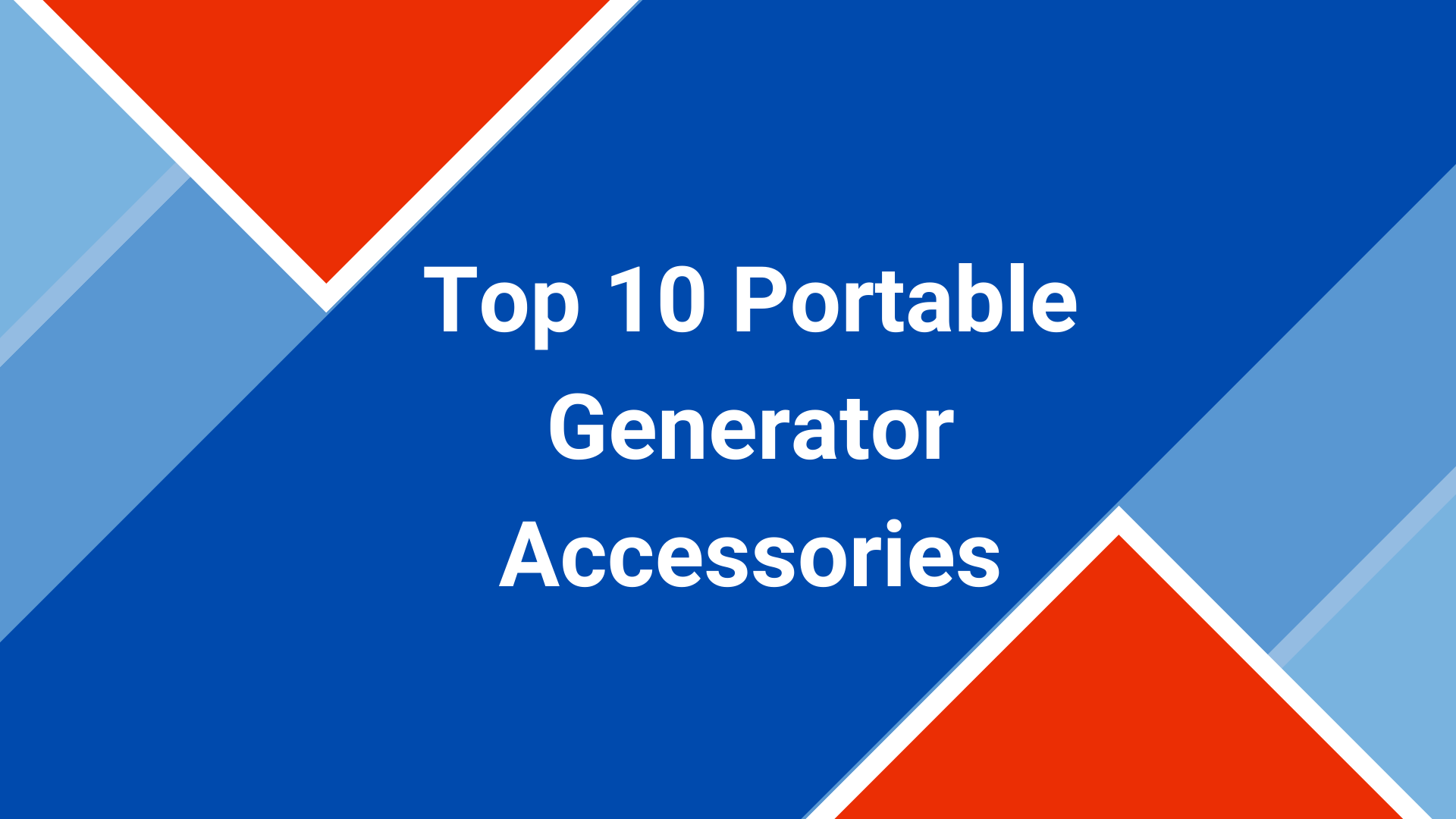 Portable Generator Accessories